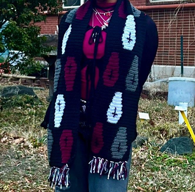 6ft Under Scarf Crochet Pattern