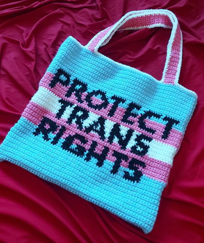 Protect Trans Rights Tapestry Crochet PDF