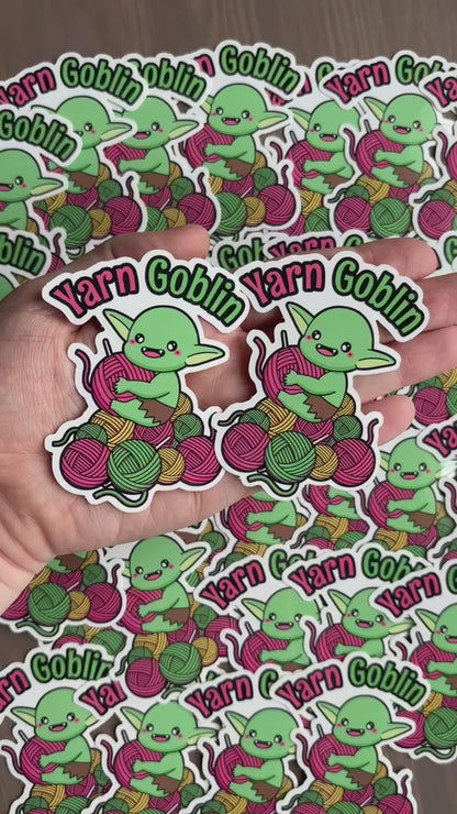 Cute Yarn Goblin Sticker