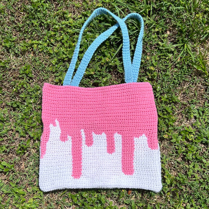 Blood Drip Tote PDF Crochet Pattern