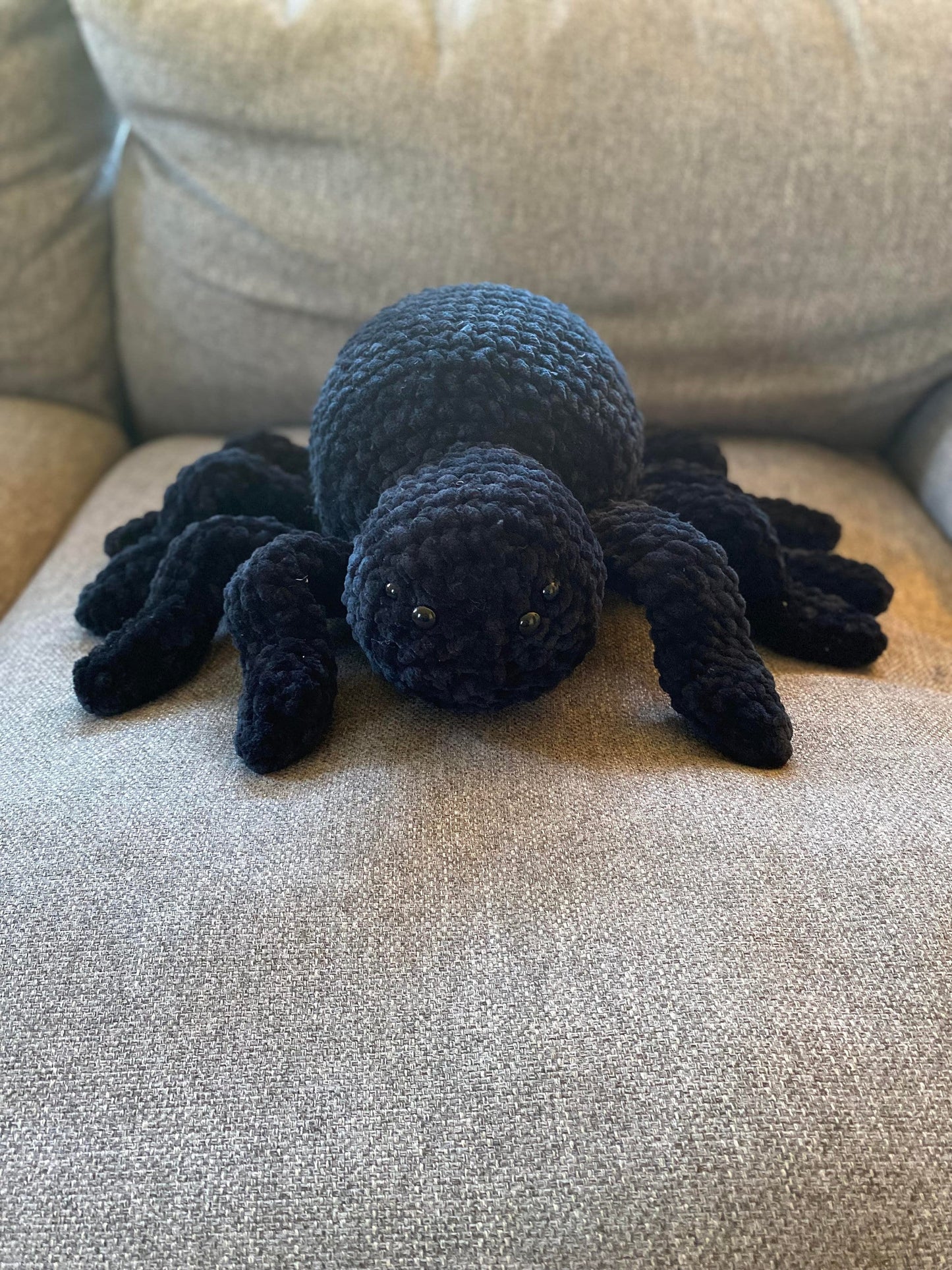 Giant Spider Pillow PDF Crochet Pattern