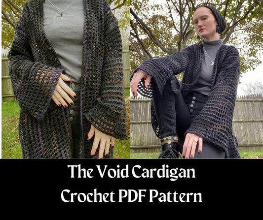 The Void Cardigan PDF Crochet Pattern