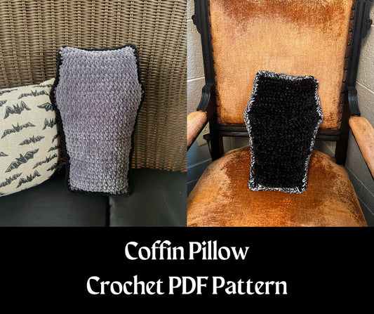 Coffin Pillow Crochet Pattern PDF